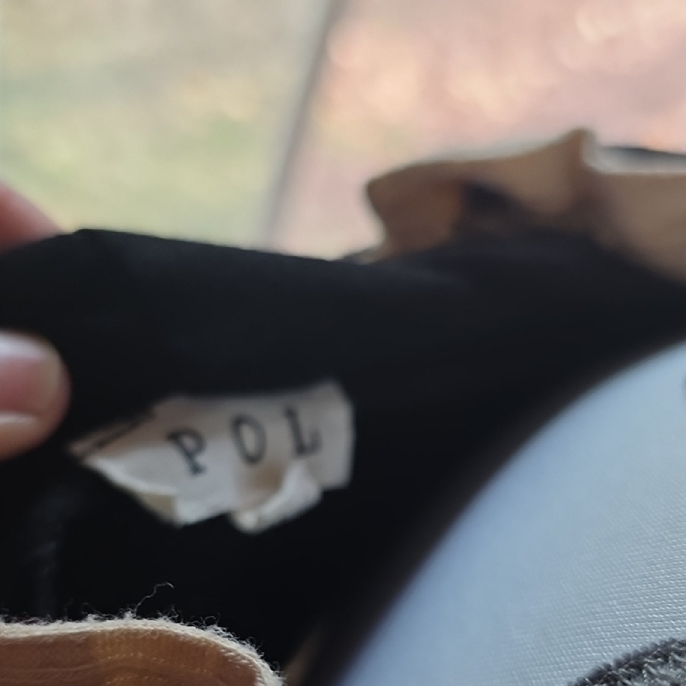 POL Black and Tan Top - Picture 5 of 5